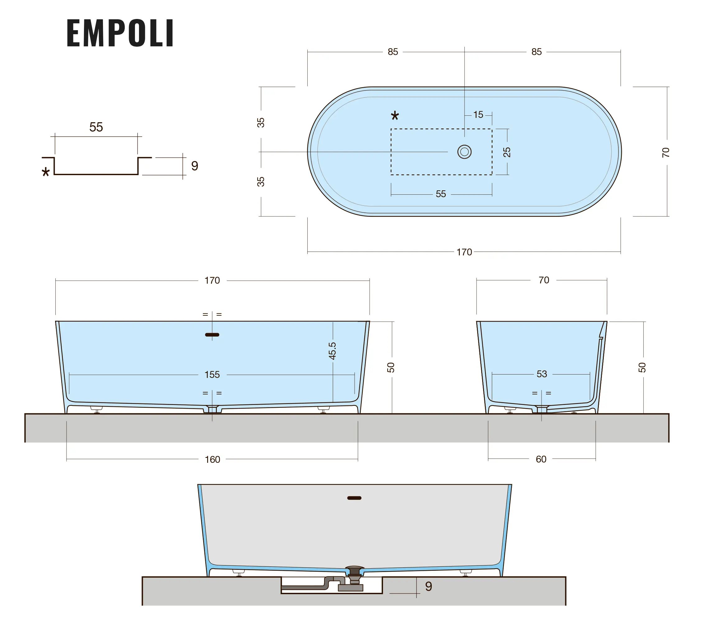 Empoli - Fritstående badekar - Image 7