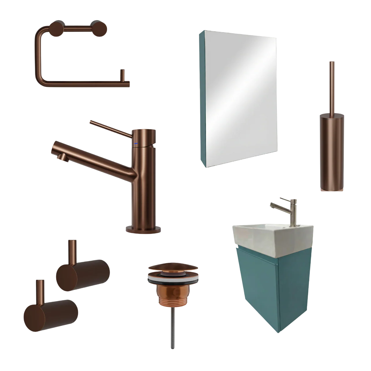 Milano Blu Acciaio 45 cm Badeværelsespakke – Badmøbel, Spejlskab & Scandtap - Image 17