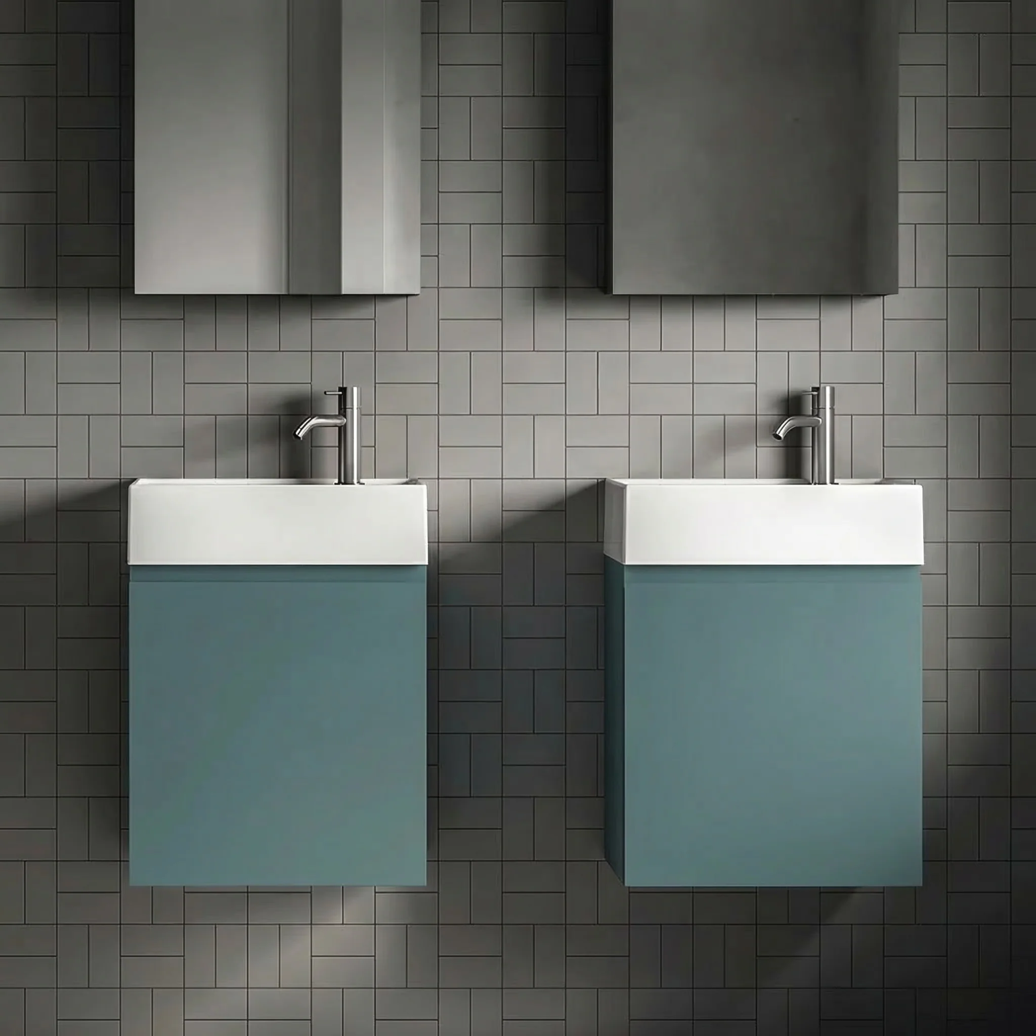 Milano Blu Acciaio 45 cm Badeværelsespakke – Badmøbel, Spejlskab & Scandtap - Image 8