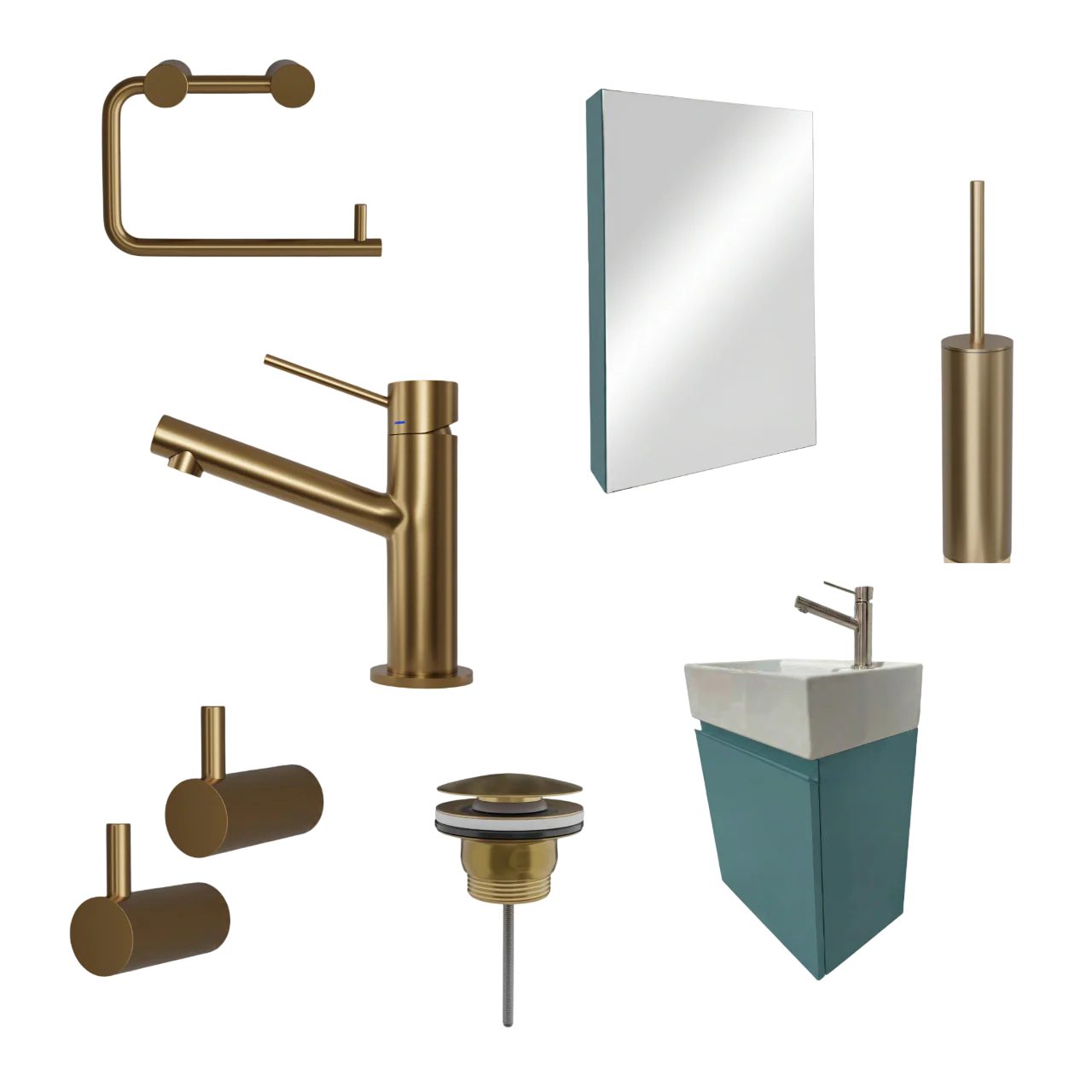 Milano Blu Acciaio 45 cm Badeværelsespakke – Badmøbel, Spejlskab & Scandtap - Image 9
