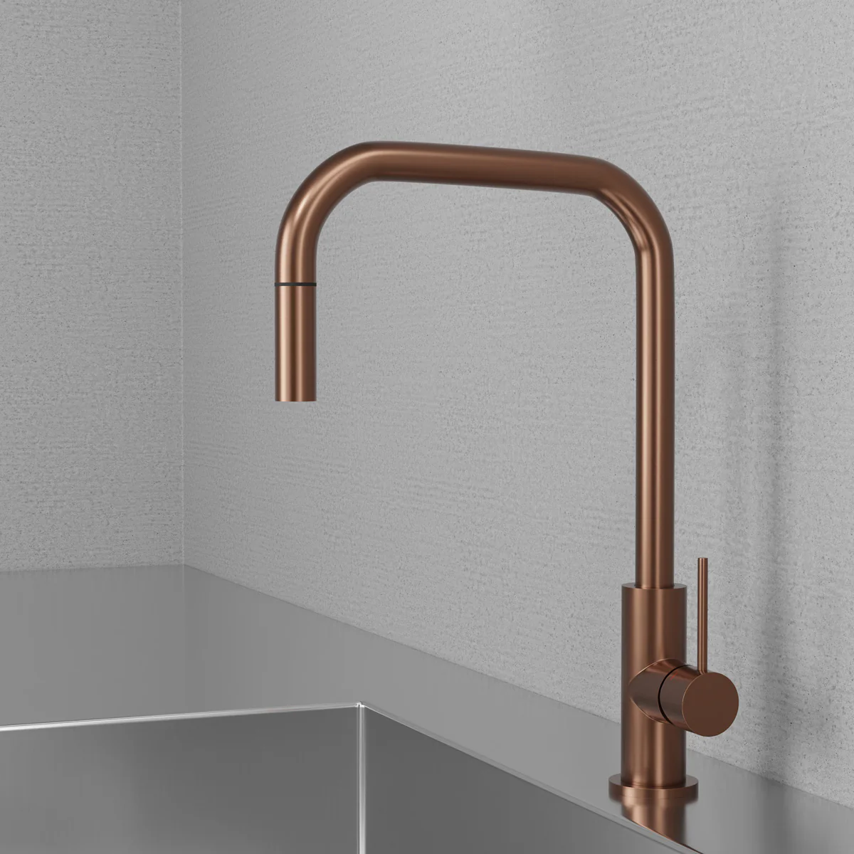 Scandtap Steel Accent Square køkkenarmatur - Image 5
