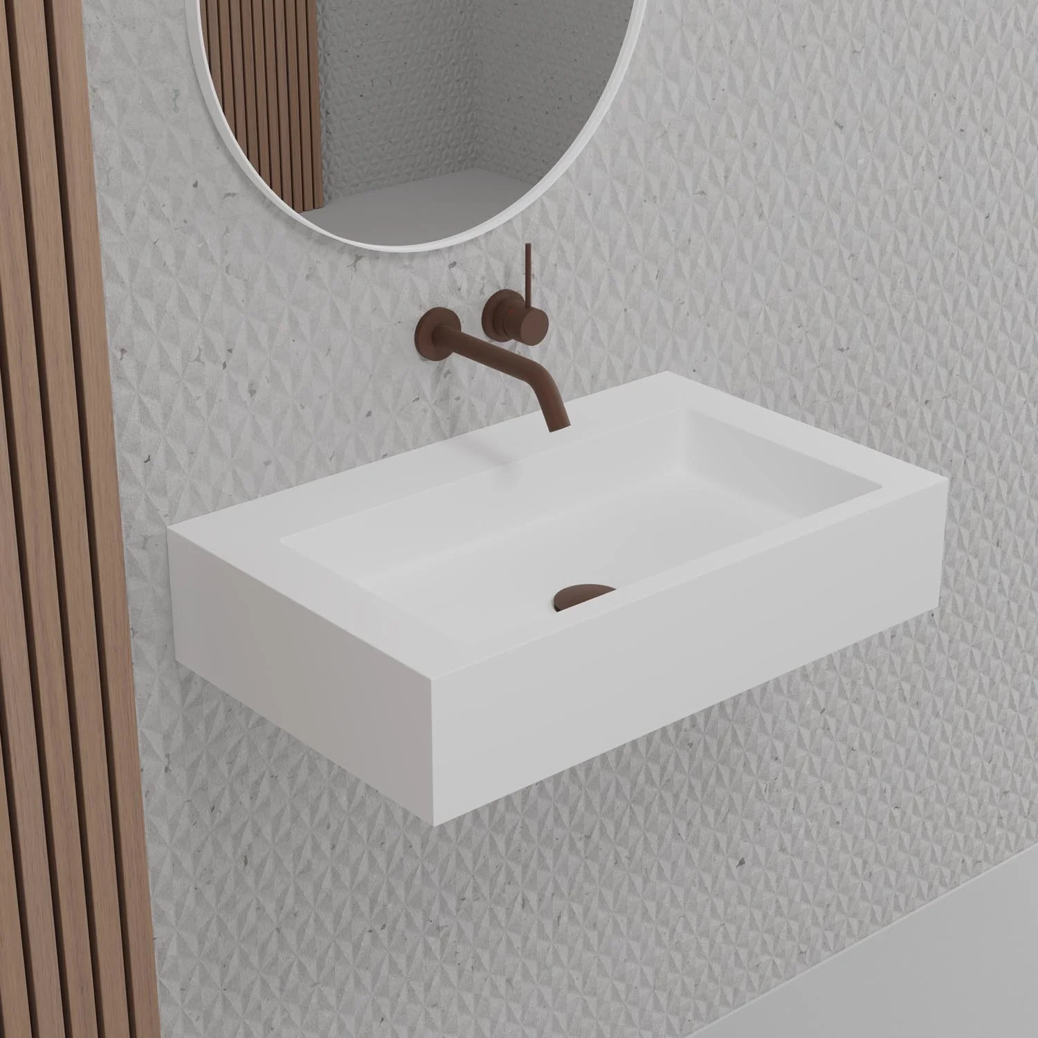 Scandtap SW1 håndvask i Solid Surface - Image 2