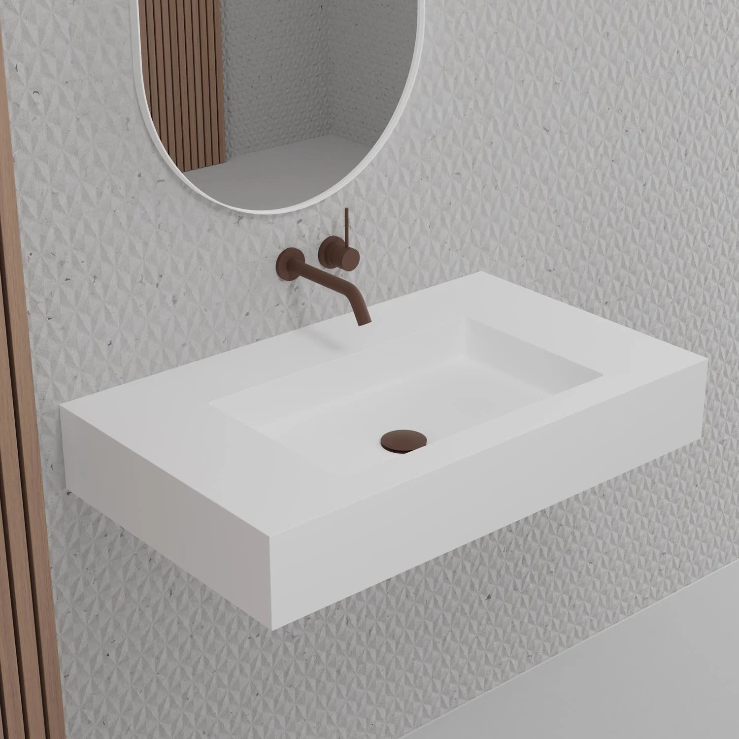 Scandtap SW4 håndvask i Solid Surface - Image 2