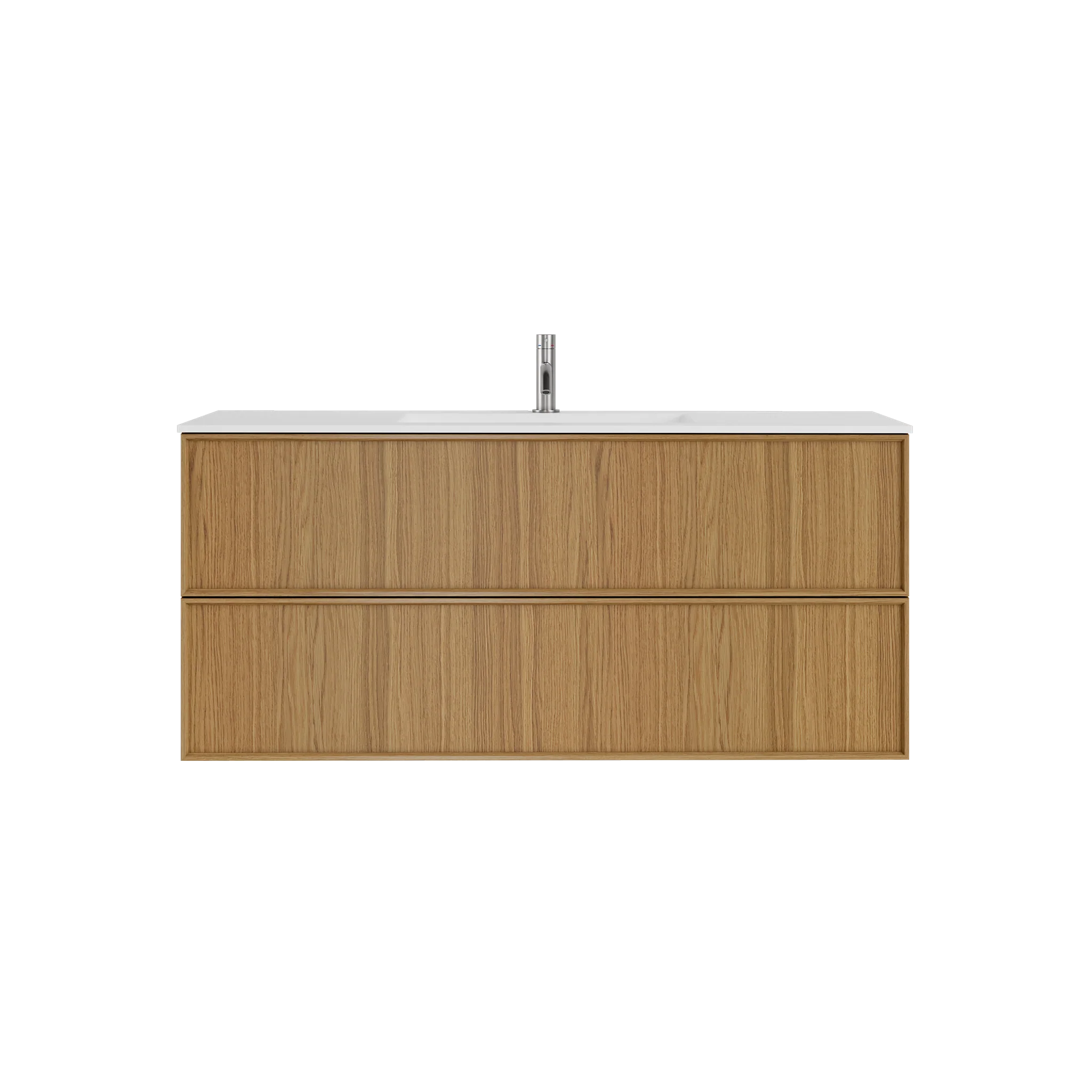 Shaker Badmøbel i Eg, 120 cm - Vask Center - Image 4