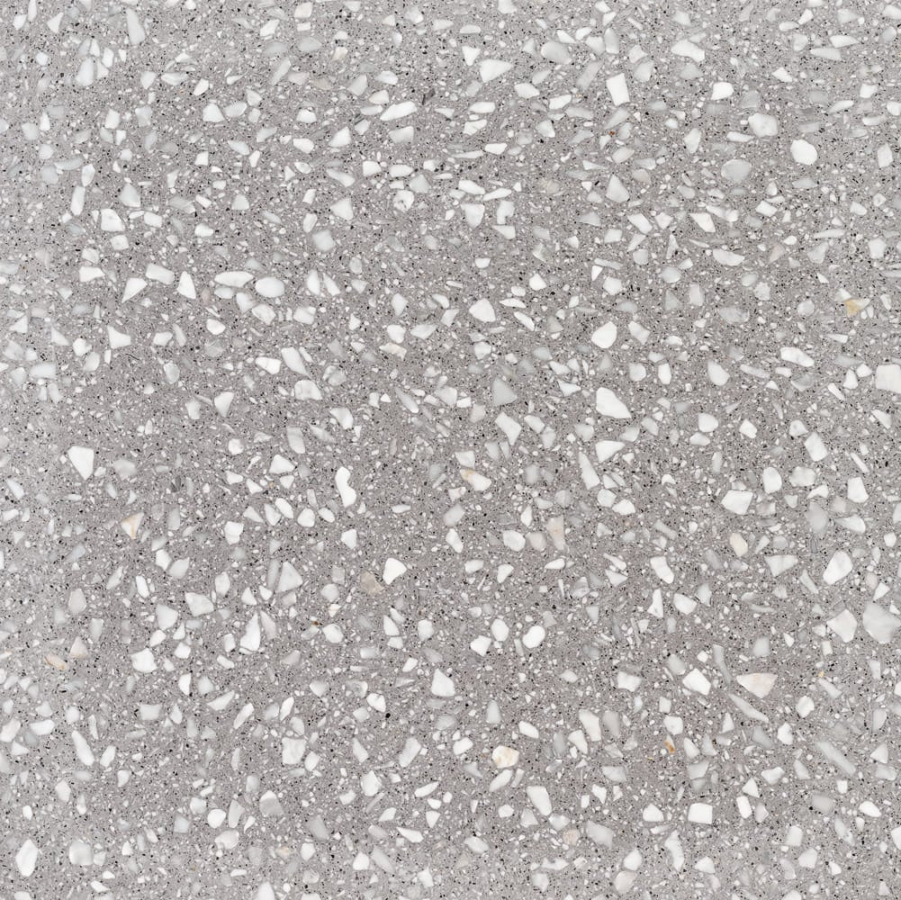 Terrazzo Classico 2.Si med lystgråt mix Sokkelkant